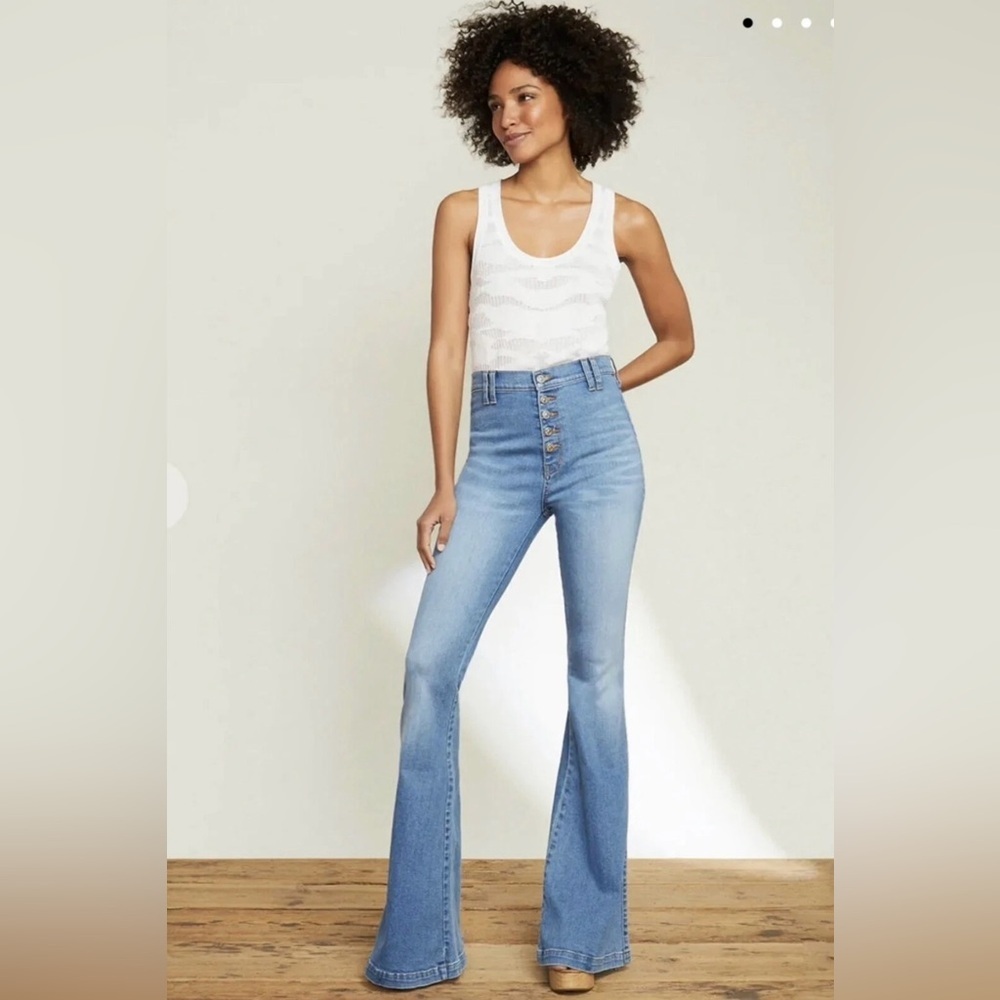 NWT Veronica Beard Sheridan High Rise Flare Jeans 25 Sold Out
